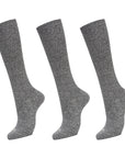 綿混着圧_グレー3足セット