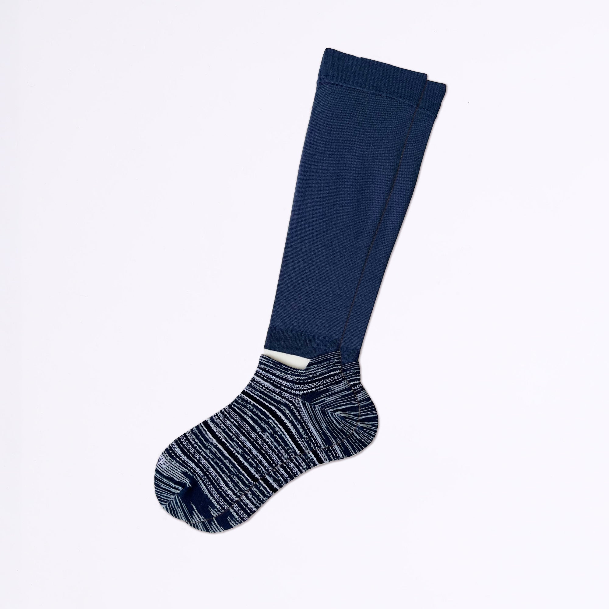 Ja-vie公式】3WAY-セットアップ綿混着圧ゆったりサポートソックス