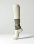 外側メリノウール混と内側シルク混の足首ウォーマー