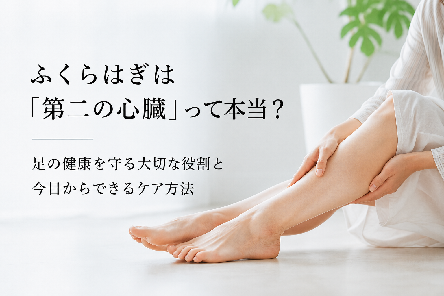 【ふくらはぎは「第二の心臓」って本当？】足の健康を守る大切な役割と今日からできるケア方法