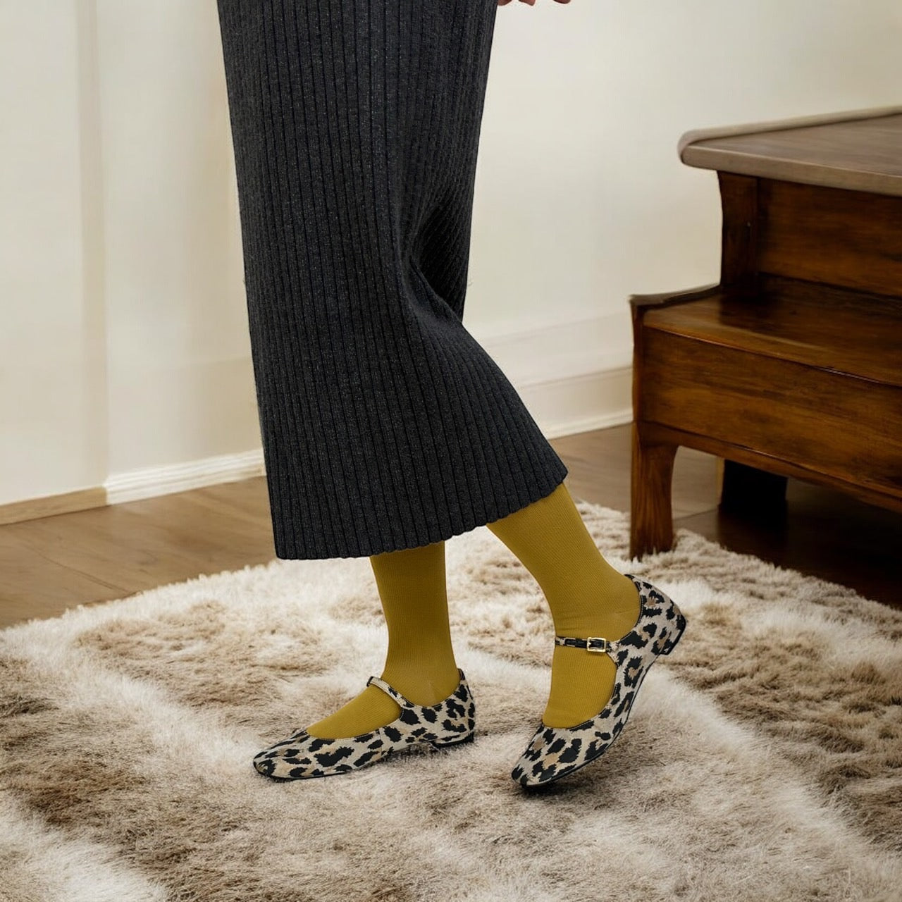 綿混着圧ハイソックス [クラシカル無地]