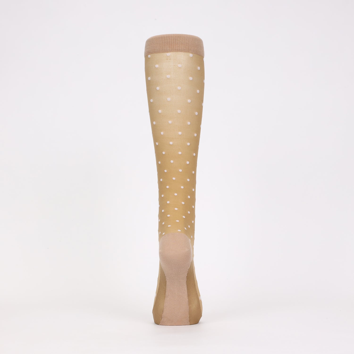 足底綿UVシースルー着圧ハイソックス