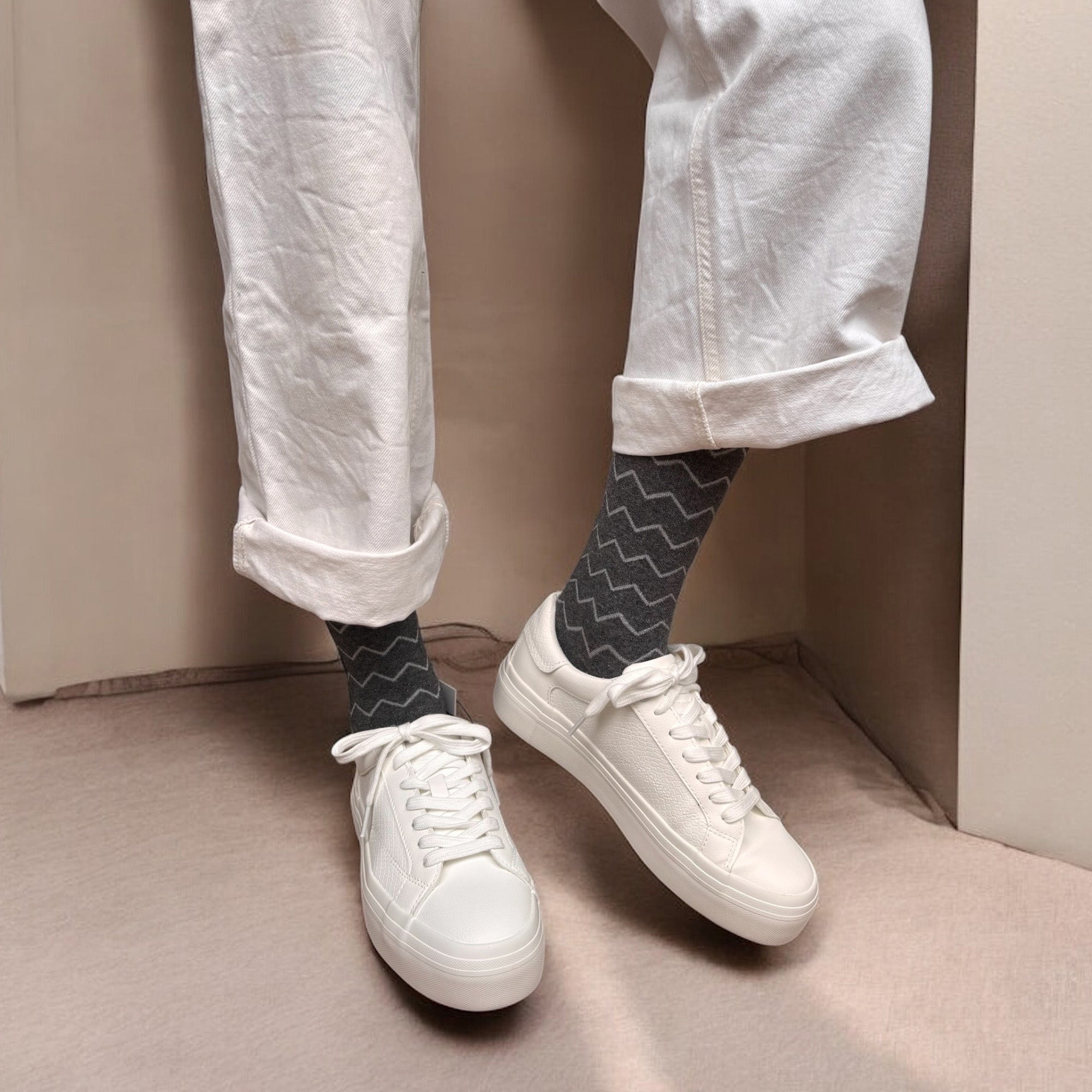 【健康習慣お試し２足セット】綿混着圧ハイソックス